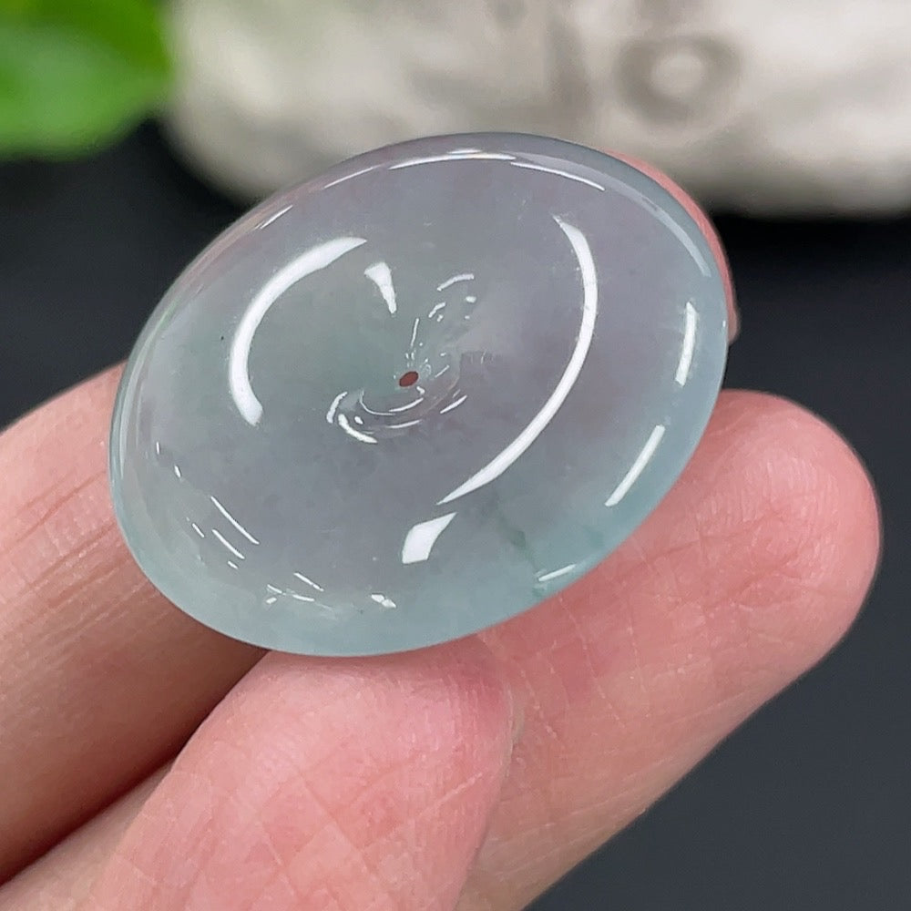 Jadeite Safety Buckle Pendant, Total Weight Approx. 6.76g