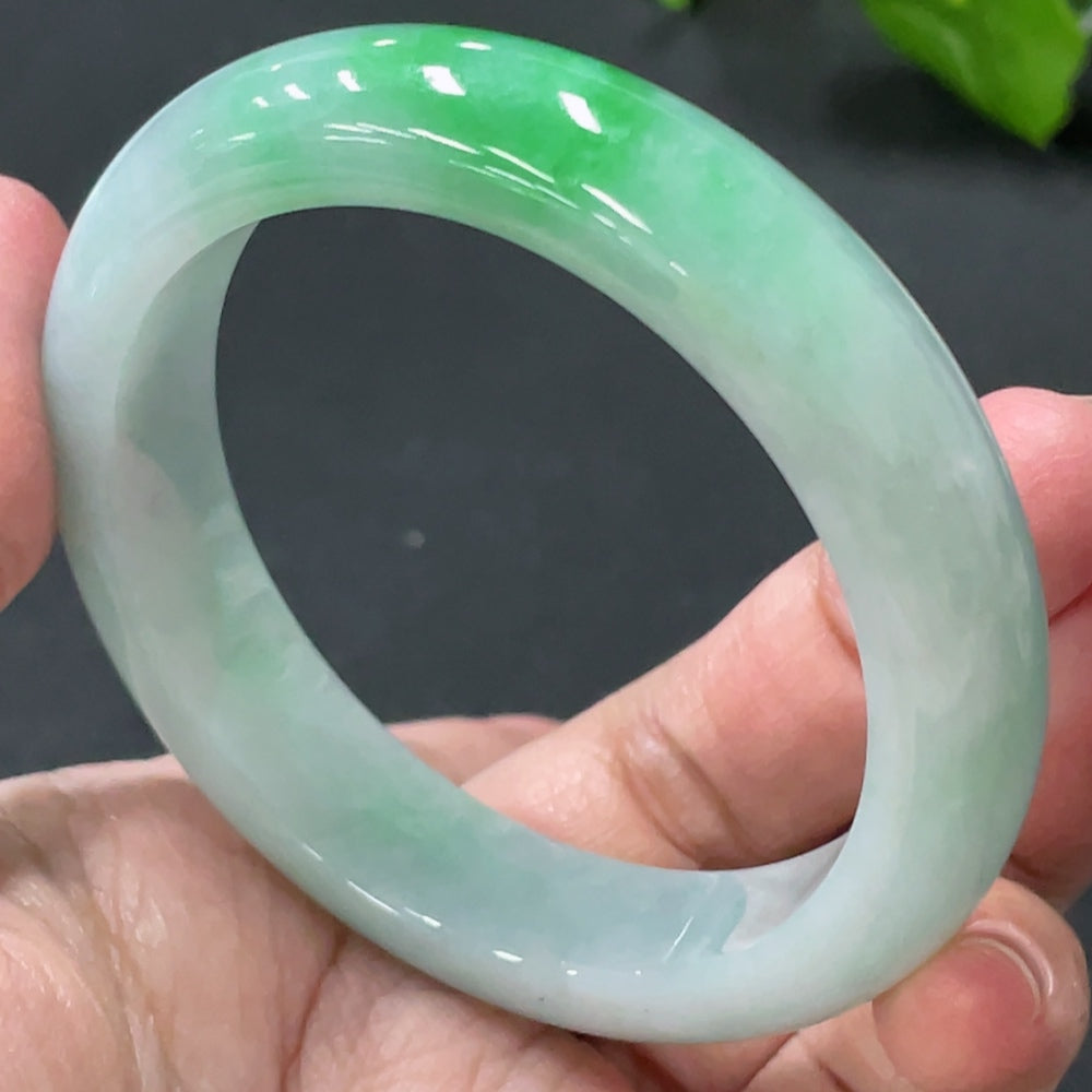 Jadeite Round Bracelet Total Weight Approx. 53.57g Size 53