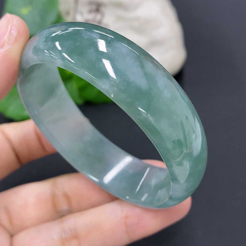 Jadeite Concubine Bracelet Size 54/49 Total Weight Approx. 46.2g