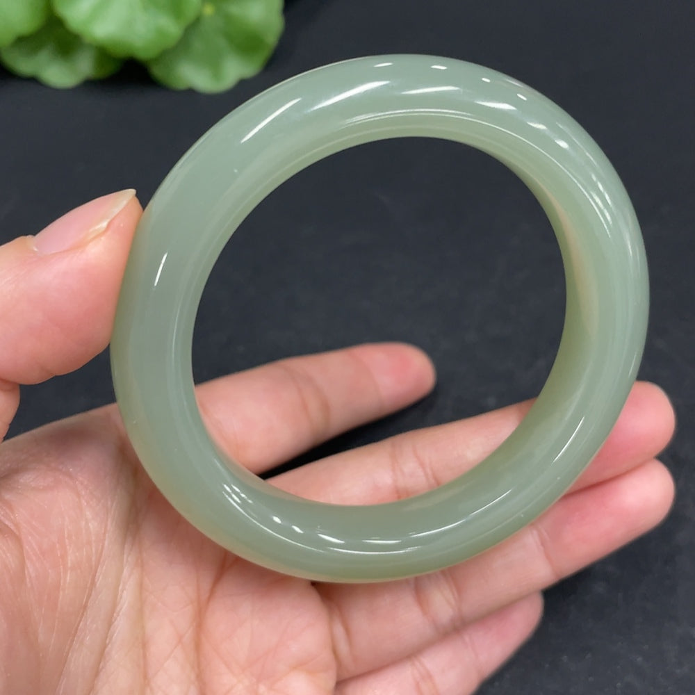 Hetian Jade Round Bracelet Size 53 Total Weight Approx. 51.5g