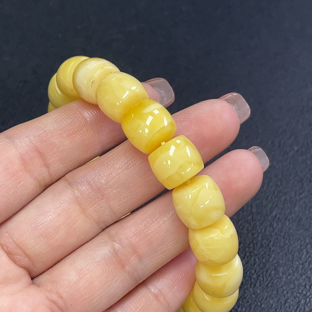 Amber Beeswax Bracelet Total Weight Approx. 18.88g Size 11.6mm