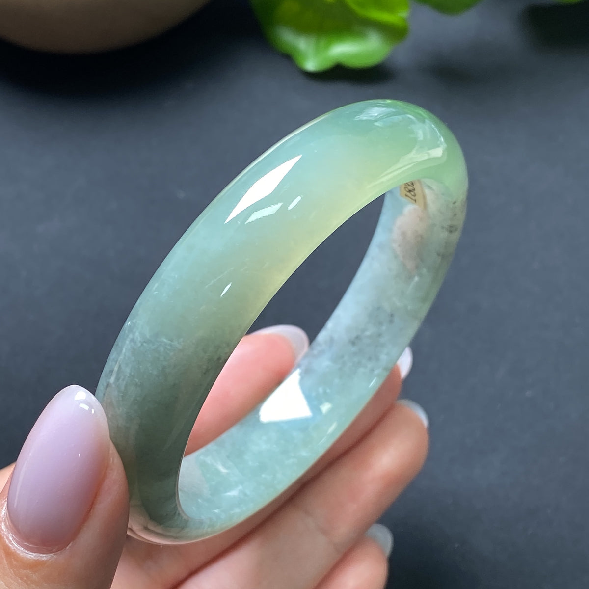 Jadeite Round Bangle Size 55.2 Total Weight Approx. 53.90g