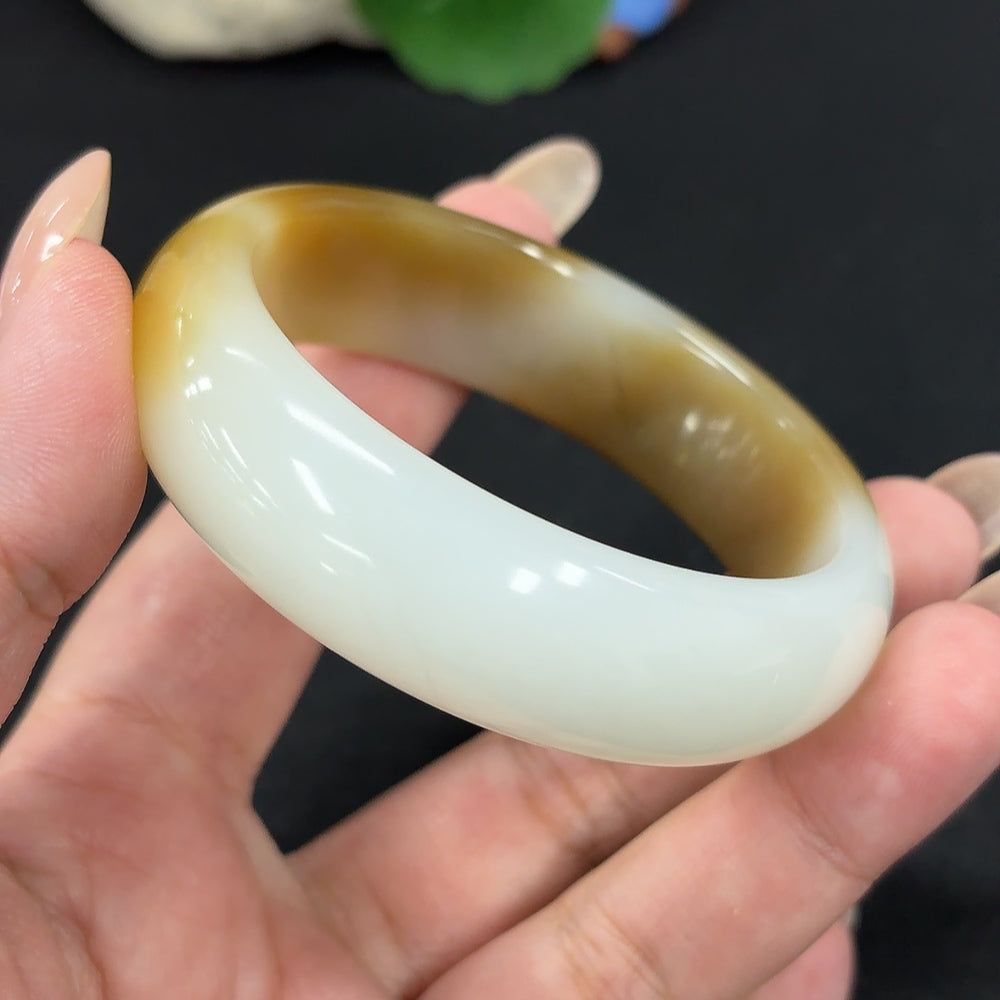 Hetian Jade Round Bracelet