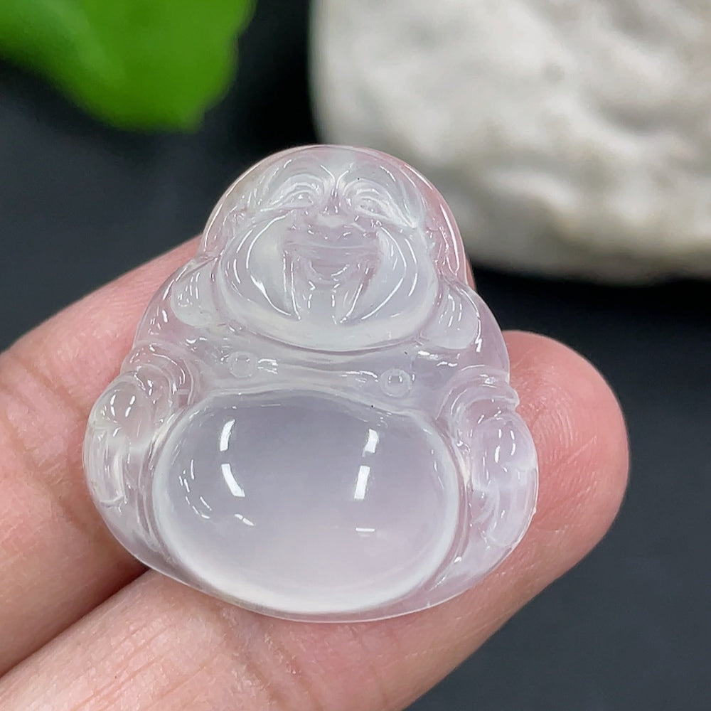 Jadeite Buddha Pendant, Total Weight Approx. 4.55g