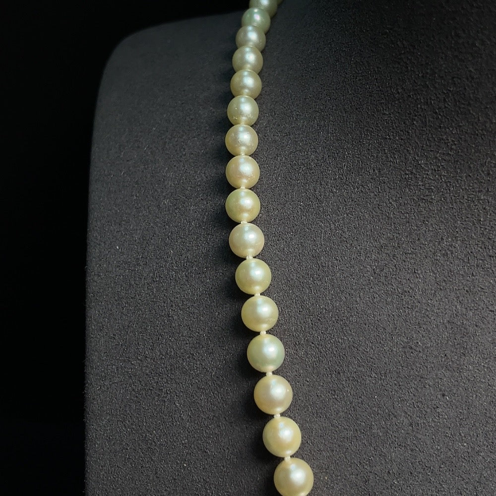 Seawater Pearl Necklace Color Origin Undetermined Non-Gold Total Item Weight Approximately 26.52g Size About 6.2mm