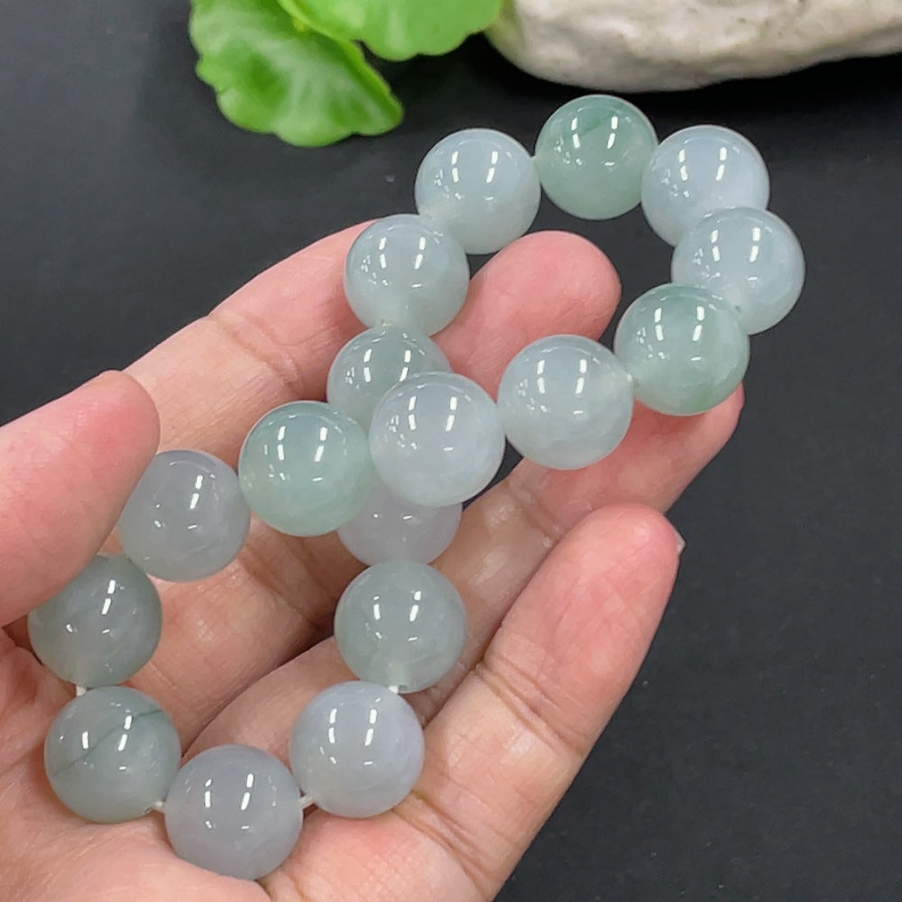 Jadeite Bracelet Approx. 12.4mm Total Weight Approx. 57.26g