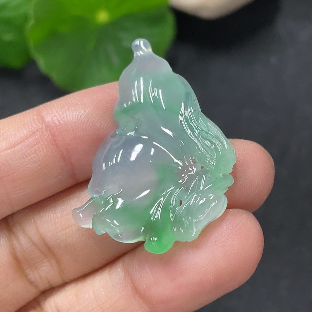 Jadeite Pendant Butterfly Fairy