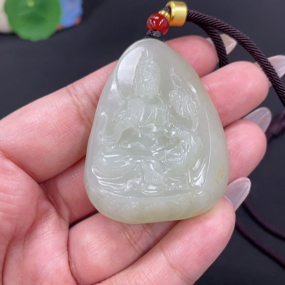 Hetian Jade Pendant Guanyin
