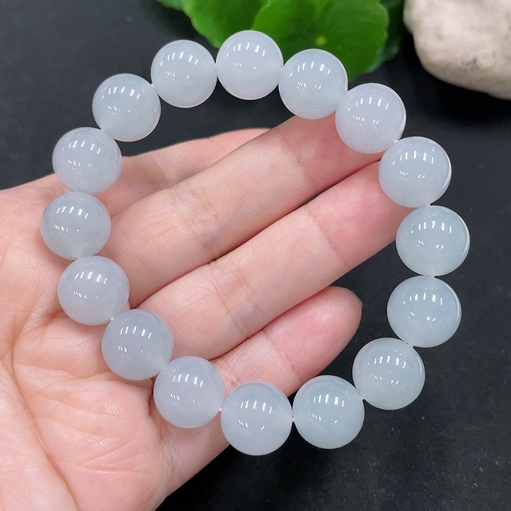 JadeiteBead Bracelet Approx. 12.1mm Total Weight Approx. 52.2g