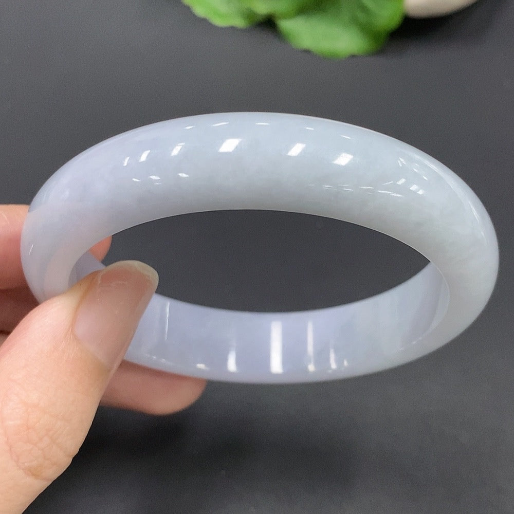 Jadeite Round Bangle | Huiliu Certified