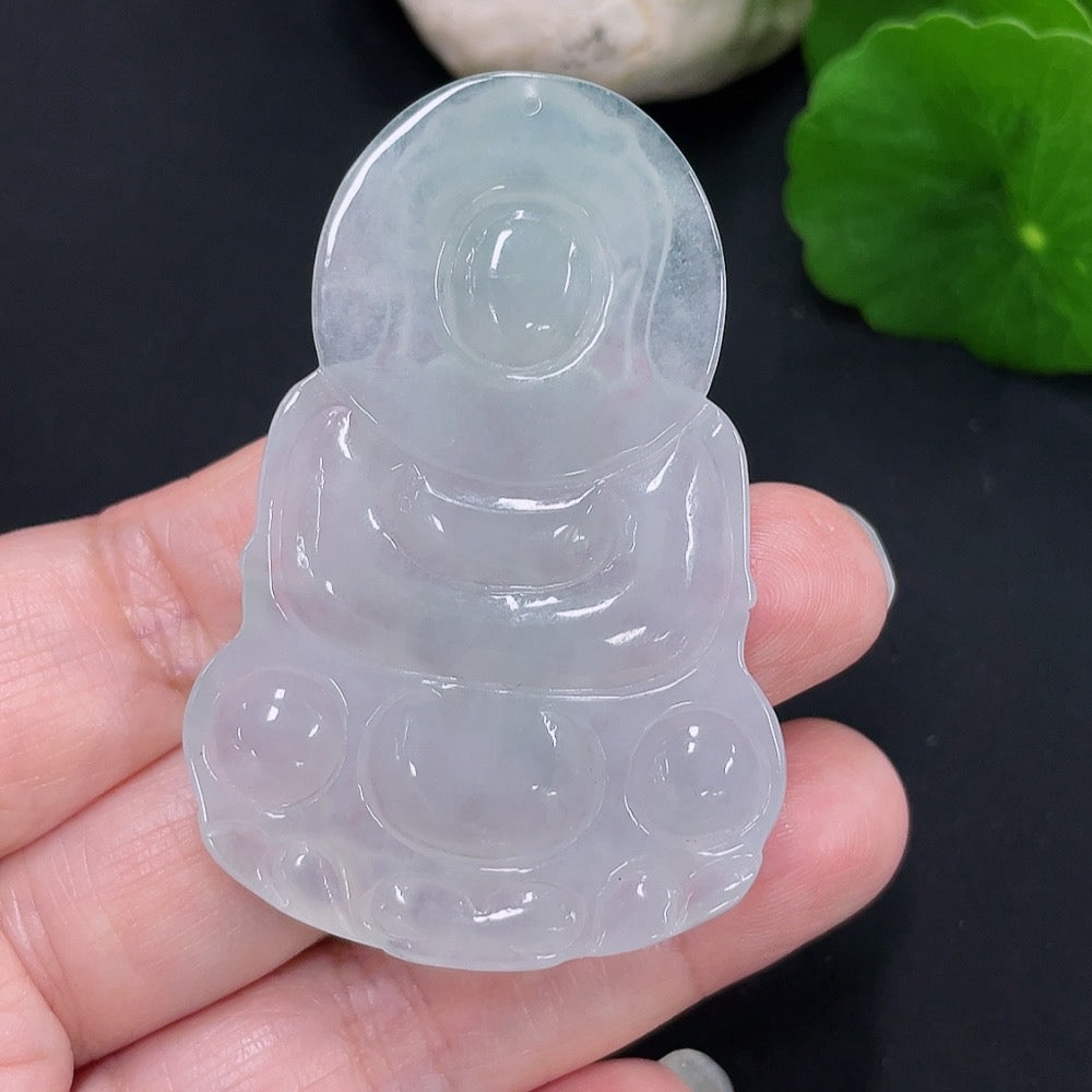 Jadeite Pendant Guanyin Total Weight Approx. 20.39g