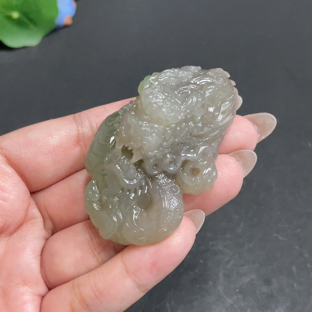 Hetian Jade Pendant - Dragon Roaming the World, Total Weight Approx. 65.7g