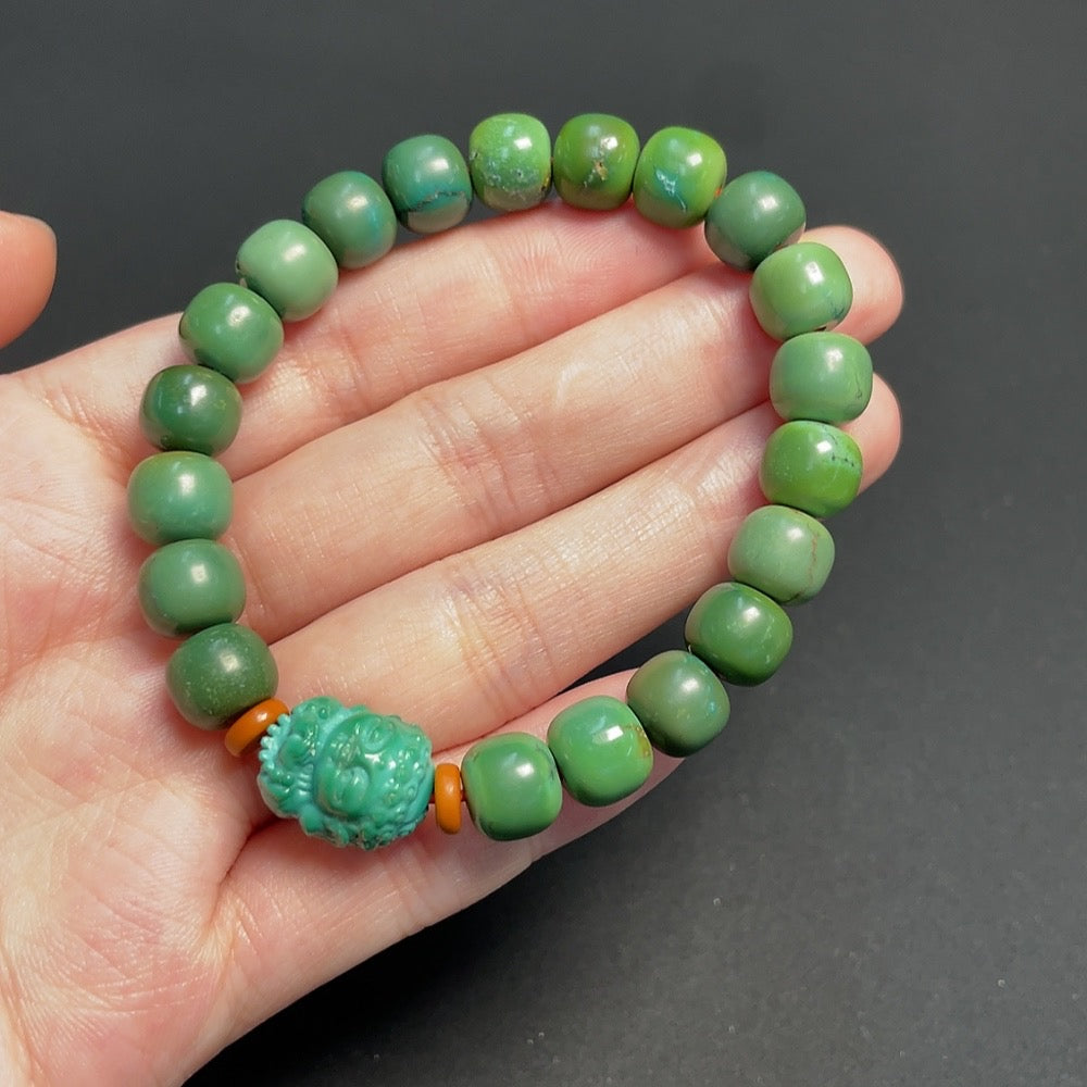 Turquoise Bracelet, Approx. 8.9mm, Total Weight About 25.16g