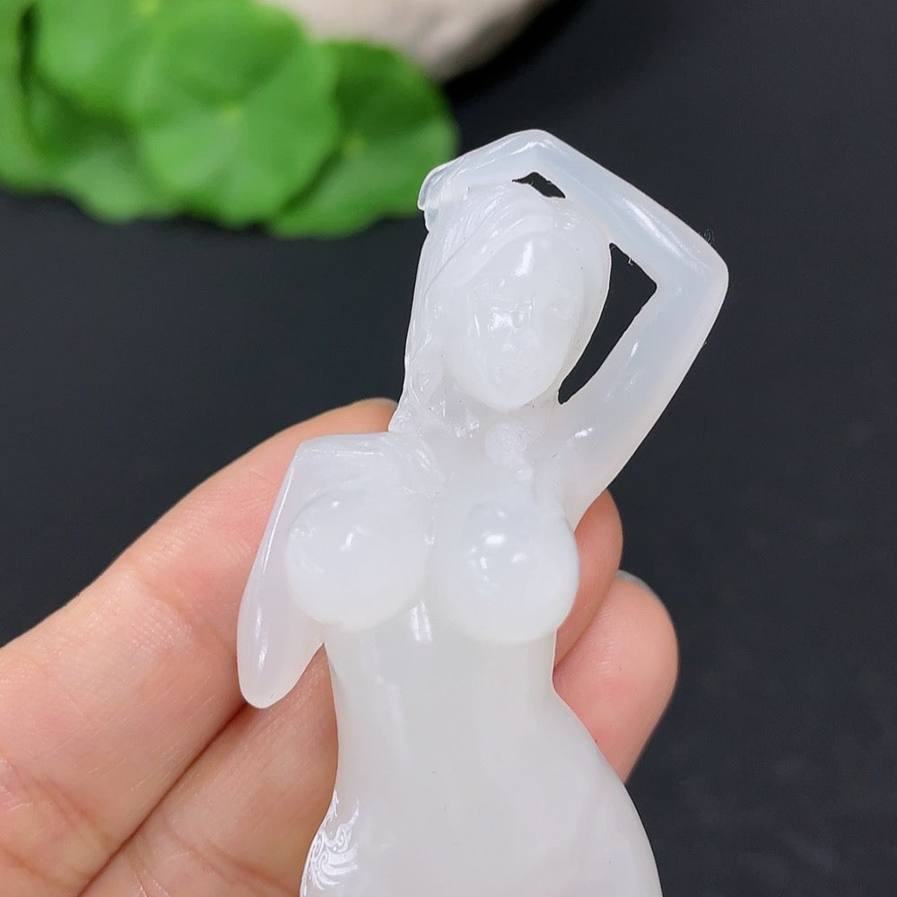 Hetian Jade Pendant, National Beauty and Heavenly Fragrance
