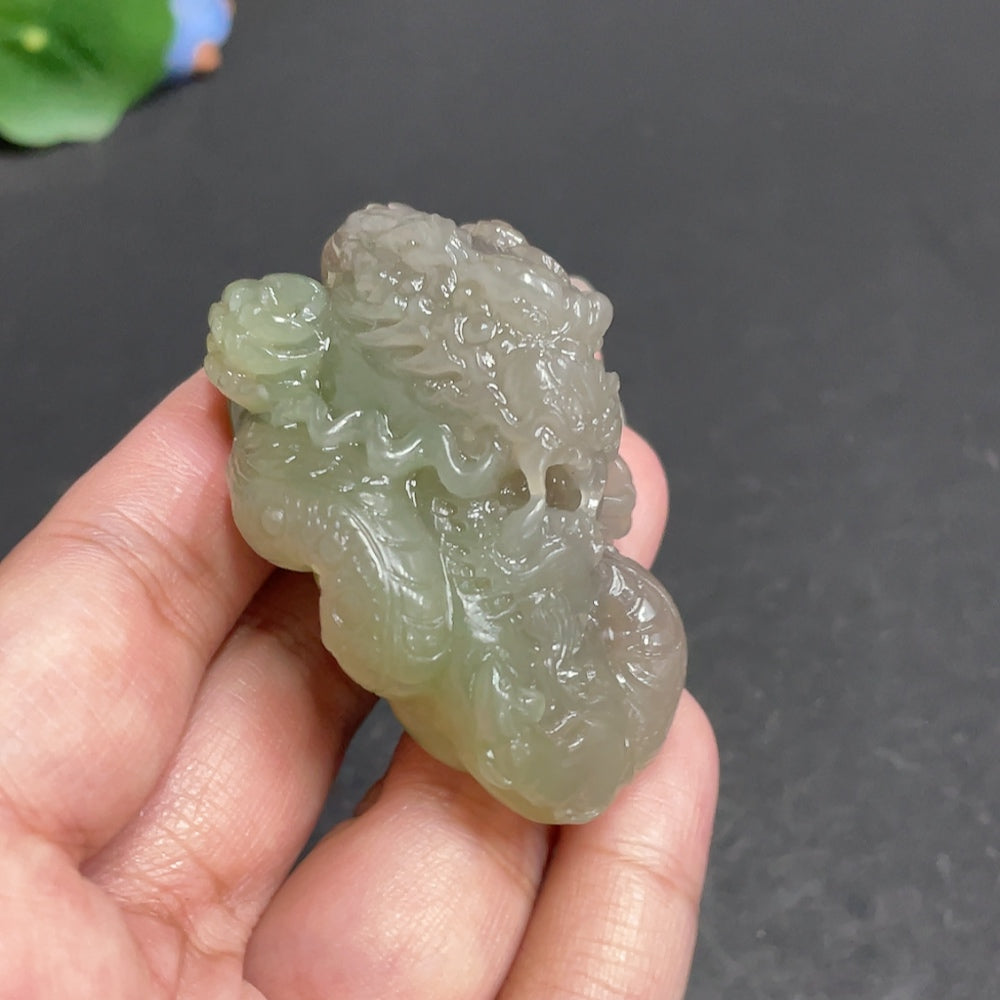 Hetian Jade Pendant - Dragon Roaming the World, Total Weight Approx. 65.7g