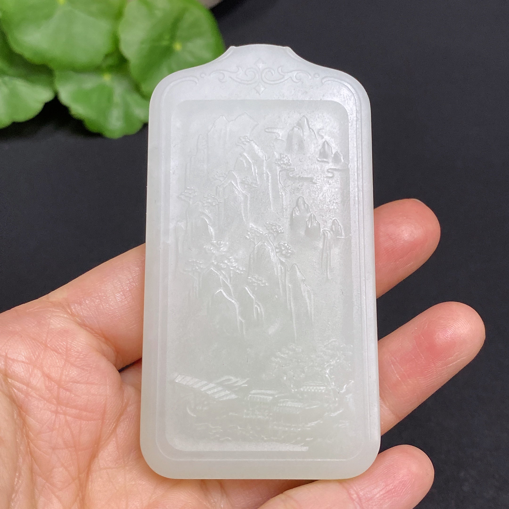 Hetian Jade Pendant Guanyin Total Weight Approx. 66.3g