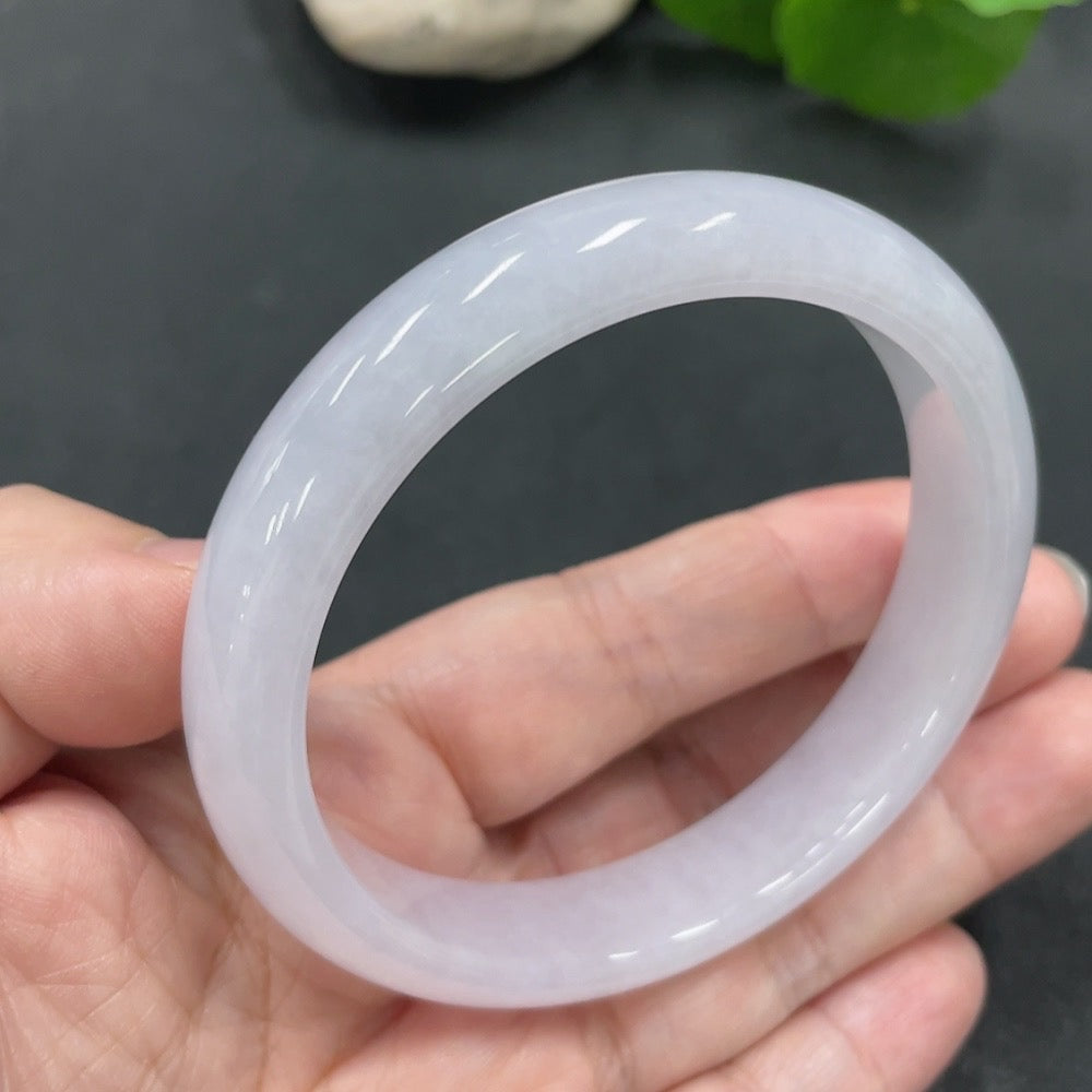 Jadeite Round Bangle | Huiliu Certified