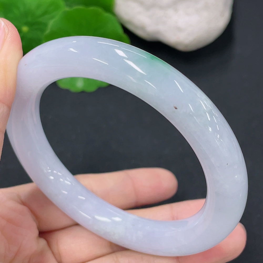 Jadeite Round Bangle Total Weight Approx. 59.9g Size 55.2