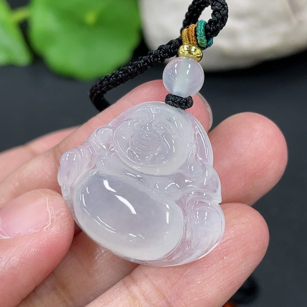 Jadeite Buddha Pendant Total Weight Approx.8.84g Beads Non-A Non-Gold