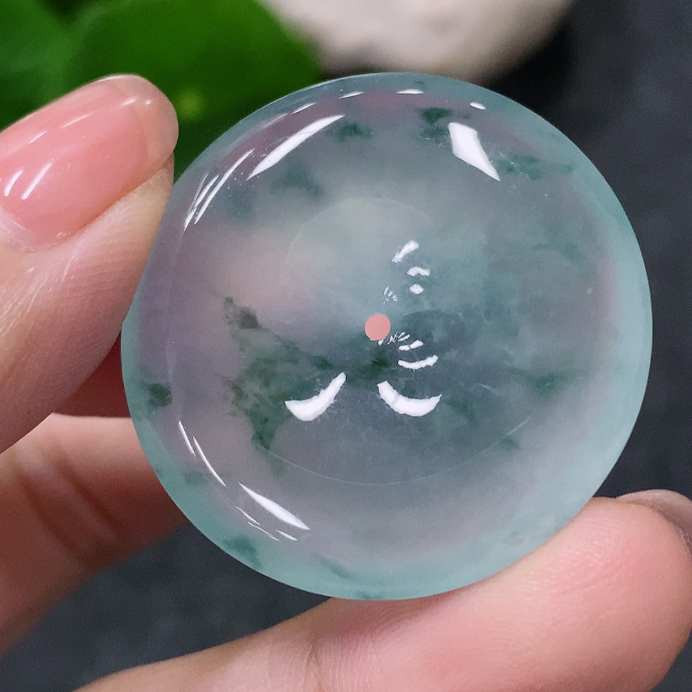 Jadeite Pendant Peace Knot, Total Weight Approx. 10.57g