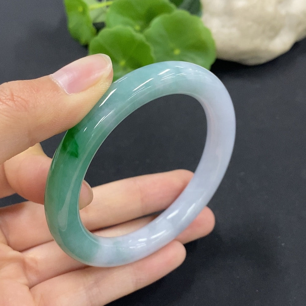 Jadeite Round Bangle Size 54.1 Total Weight Approx. 50g