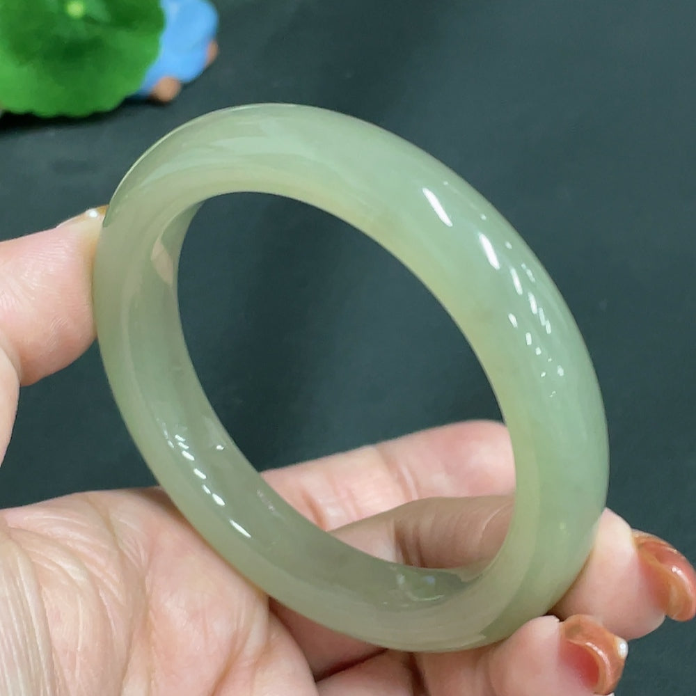 Hetian Jade Regular Bracelet Size 54.4 Total Weight Approx.48g