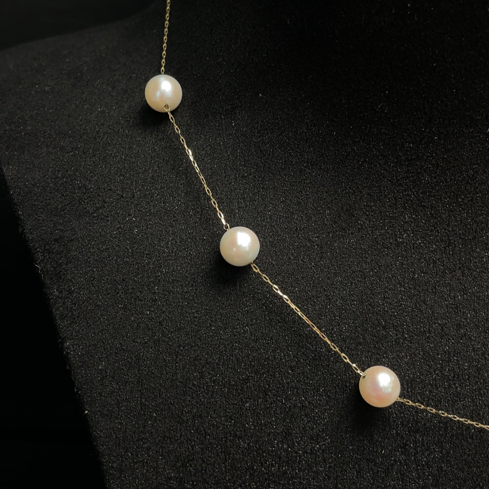 Seawater Pearl Necklace 18K Gold Total Weight Approx. 4.54g Size About 7mm