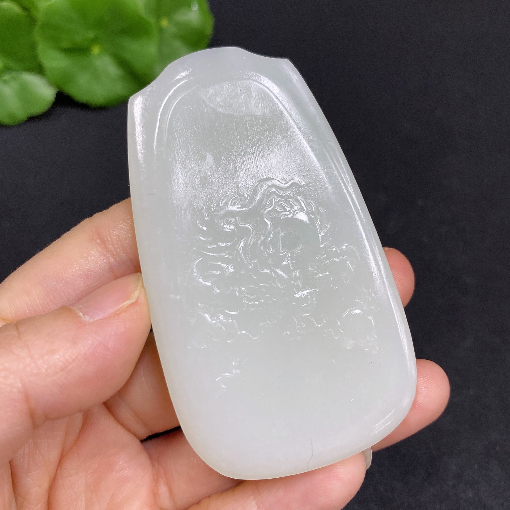 Hetian Jade Pendant Guanyin Total Weight Approx. 54.5g