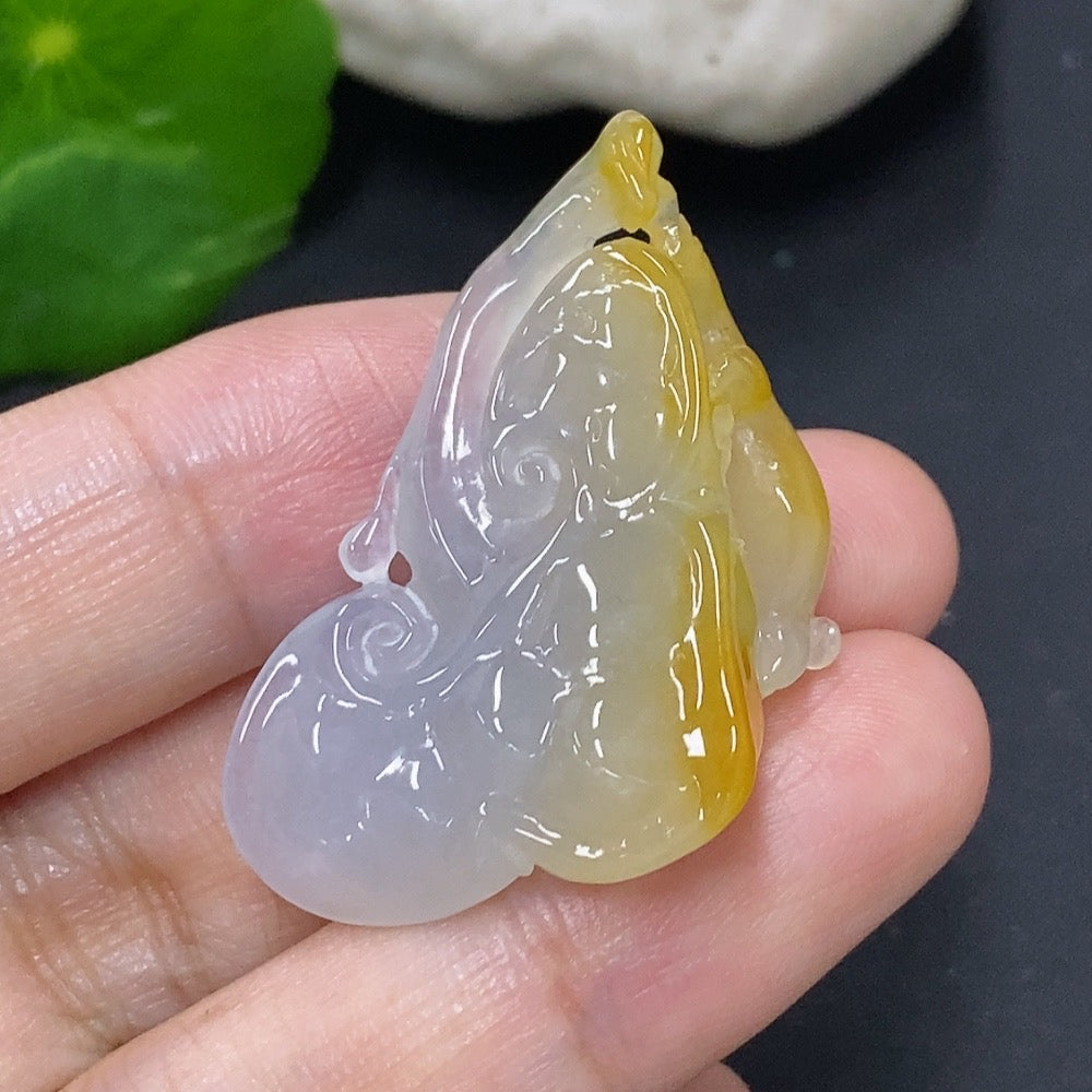Jadeite Now and Then Pendant