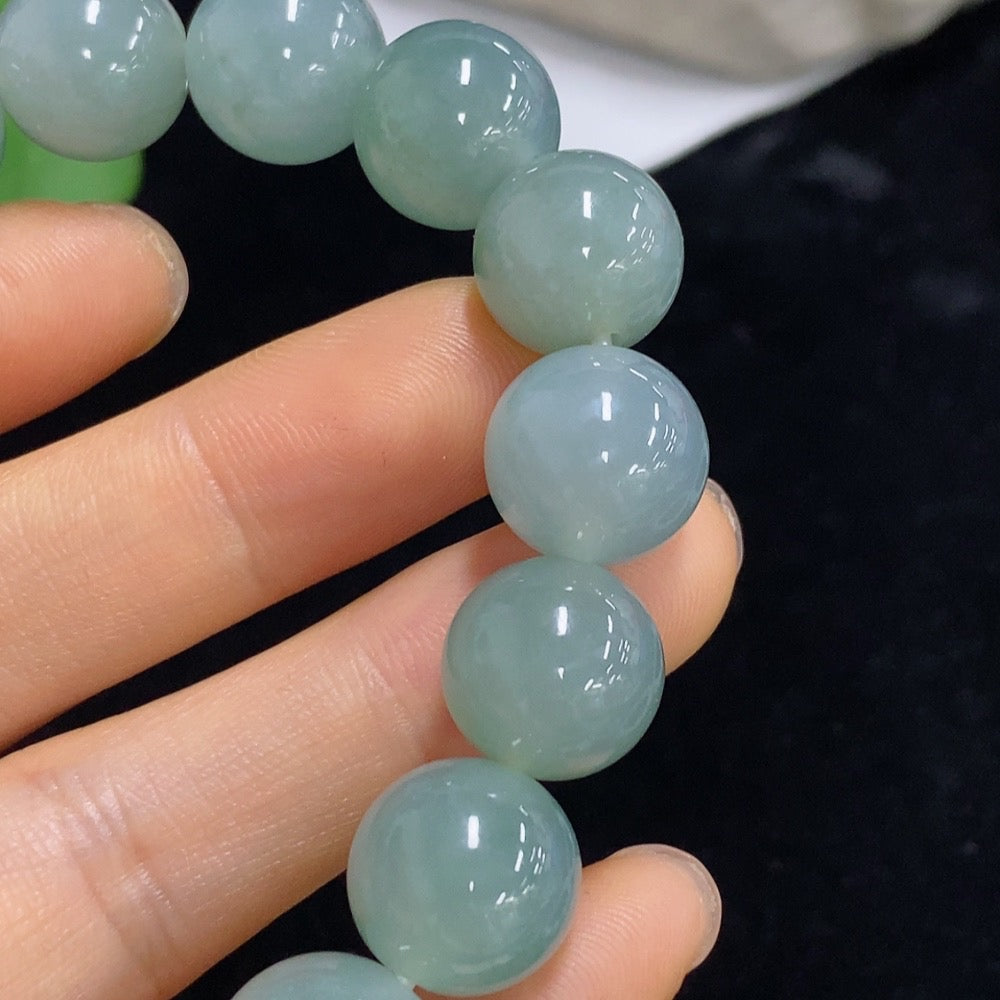 Jadeite Bracelet Size 12.5/13mm Approx. Total Weight About 59.77g