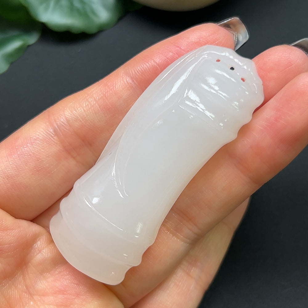 Hetian Jade Bamboo Pendant, Total Weight Approx. 36.59g