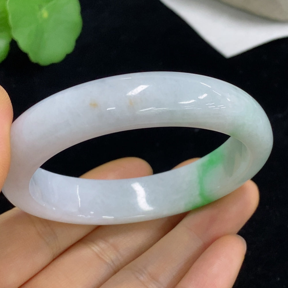 Jadeite Imperial Concubine Bracelet Total Weight Approx. 50.88g Size 55.5/Short Diameter 49