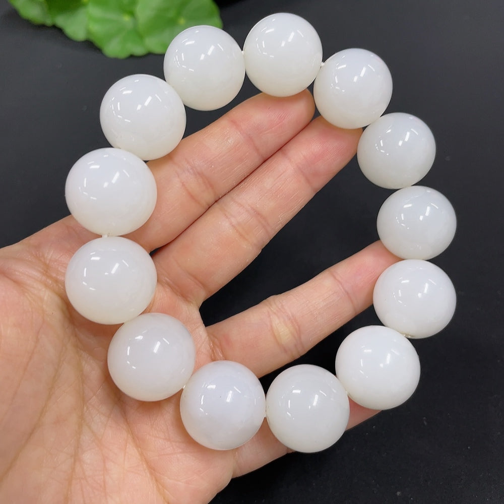 Hetian Jade Bracelet, Approx. 17.8mm, Total Weight Approx. 118.6g