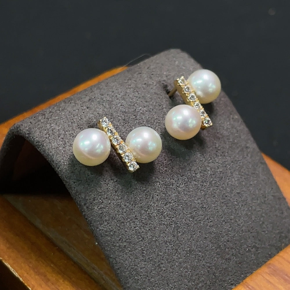 Pearl Jewelry Total Weight Approx. 2.15g Size 5.8mm 18k Gold