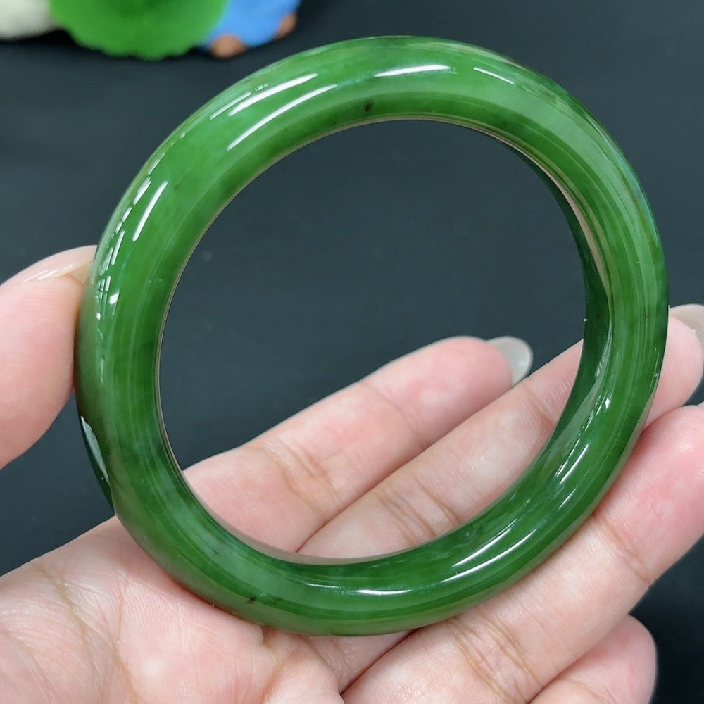 Hetian Jade Jasper Round Bracelet