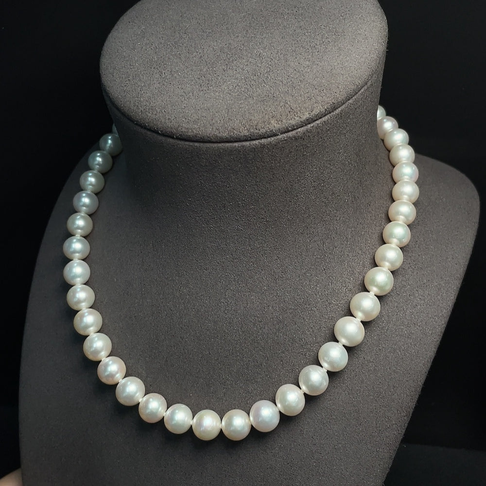 Pearl Necklace Suspected Gold-Plated Total Weight Approx. 56.59g Stone Size 10mm
