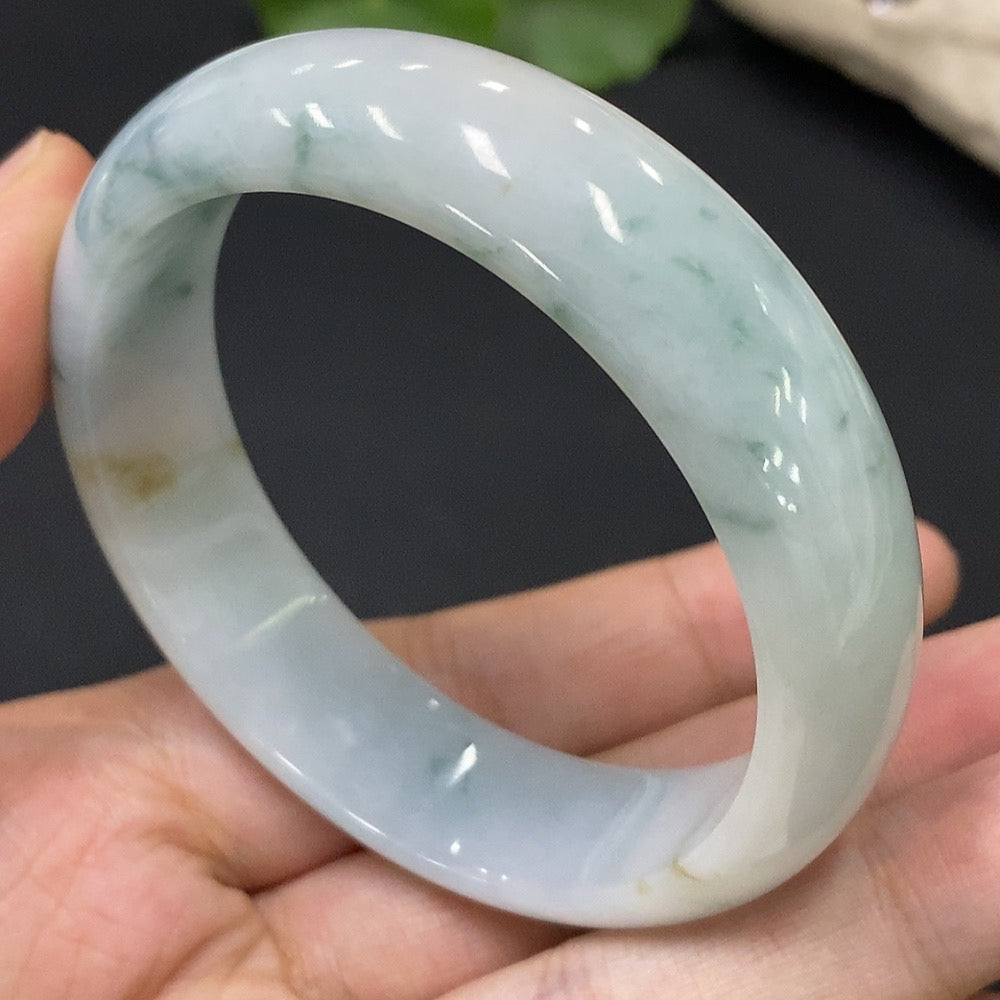 Jadeite Round Bracelet Size 53.9 Total Weight Approx. 52.66g