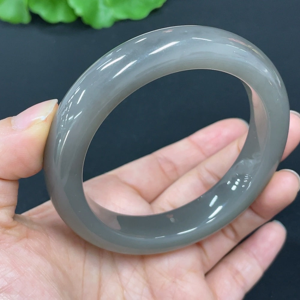 Hetian Jade Round Bracelet Size 57.6 Total Weight Approx. 69.6g