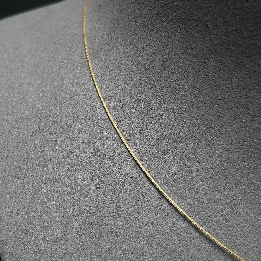 18K Gold Red Agate Necklace, Total Weight Approx. 1.8g, Size About 8.2mm