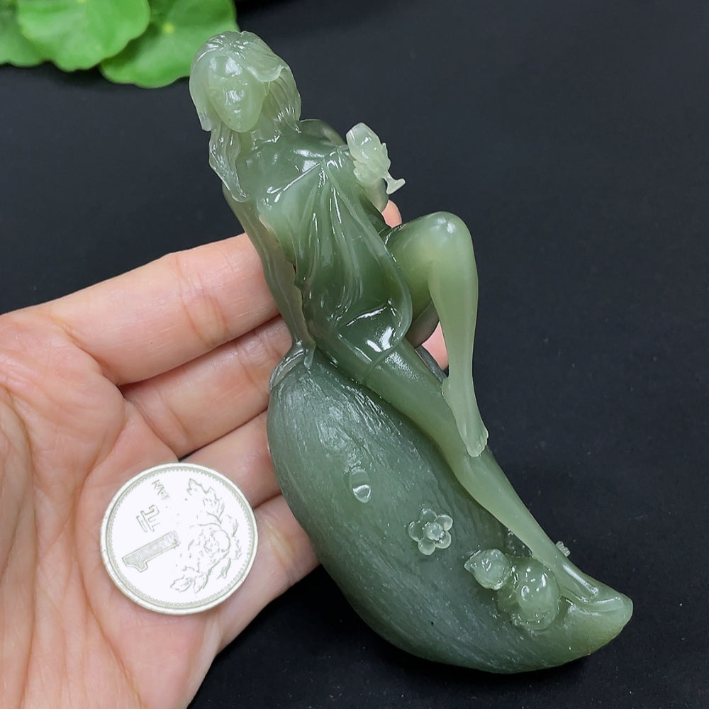 Hetian Jade Ornament - Jade Beauty