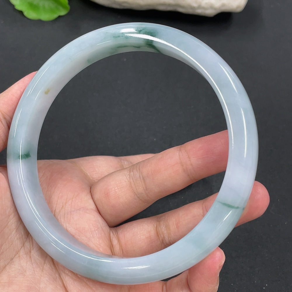 Jadeite Round Bangle Total Weight About 92.6g Size 78.6