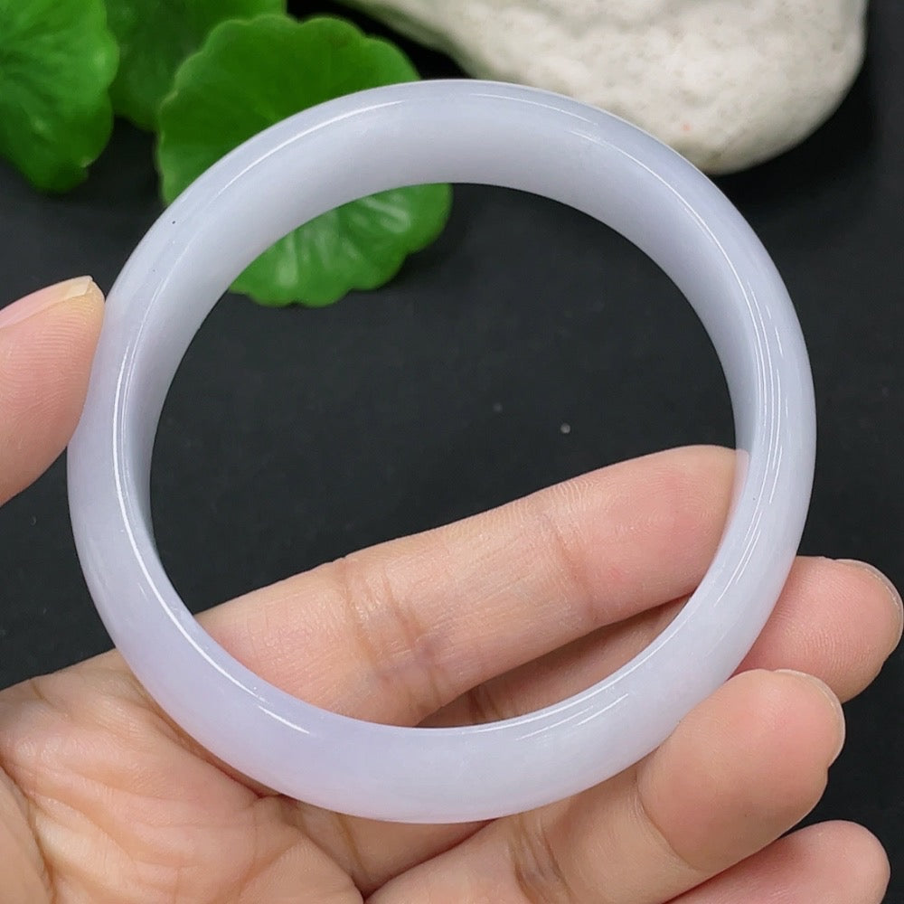 Jadeite Concubine Bracelet Size 55.89/52.26mm Total Weight Approx. 48g