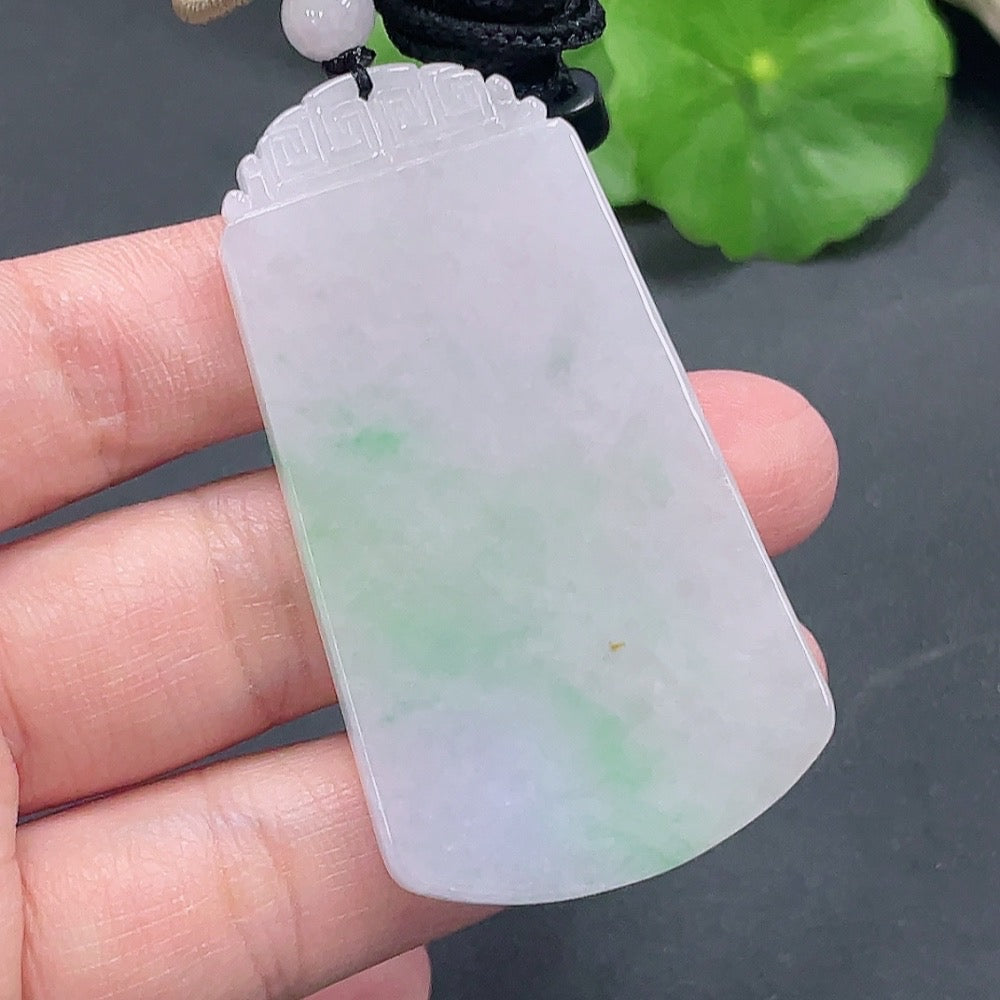 Antique-style Jadeite Pendant Total Weight Approx. 28.39g