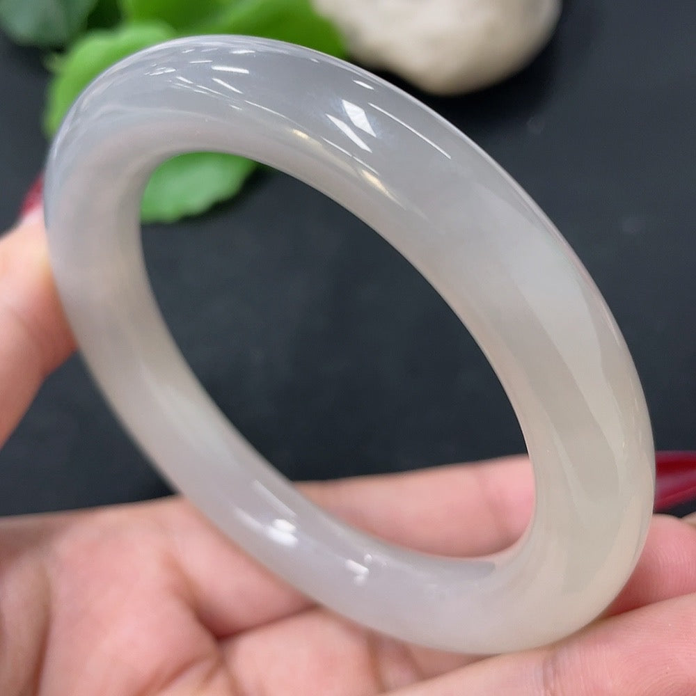 Hetian Jade Round Bangle Size 55 Total Weight Approx. 54.2g
