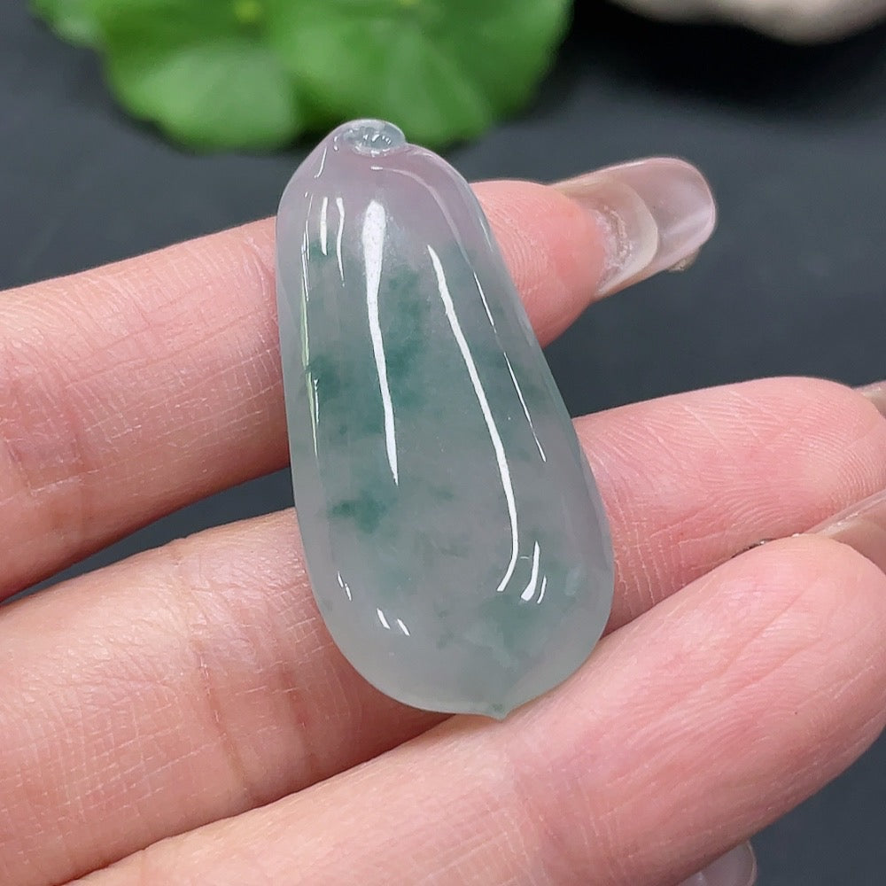 Jadeite Fu Gua Pendant, : | Huiliu Certified