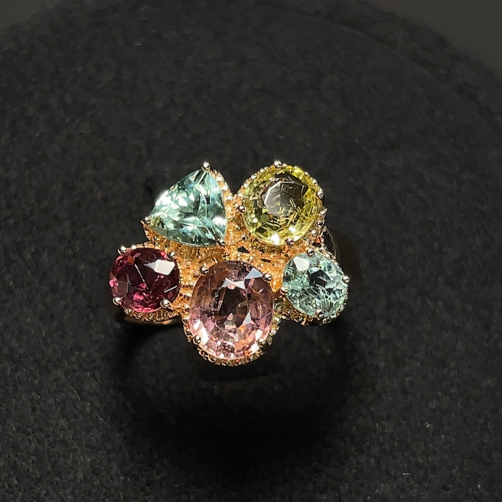 18K Gold Tourmaline Ring