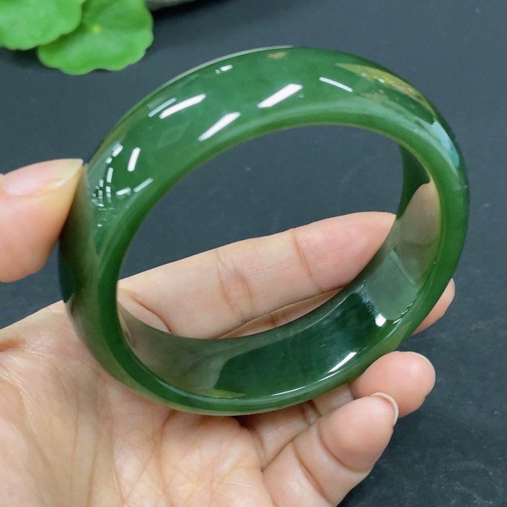 Hetian Jade Jasper Round Bracelet