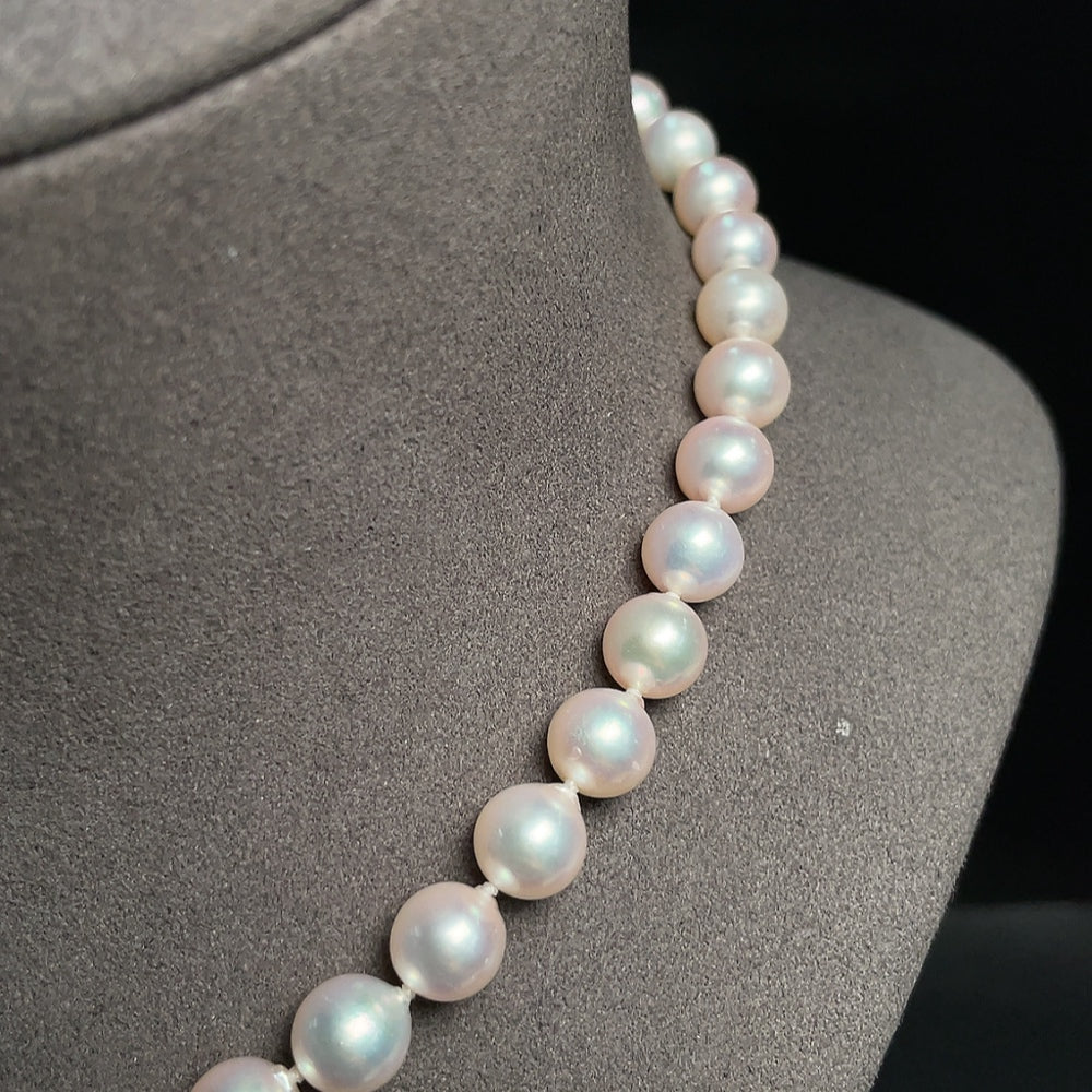 Seawater Pearl Necklace Marked Red Non-Gold Rest Au58% Total Weight Approx.34.45g Size About7.8mm