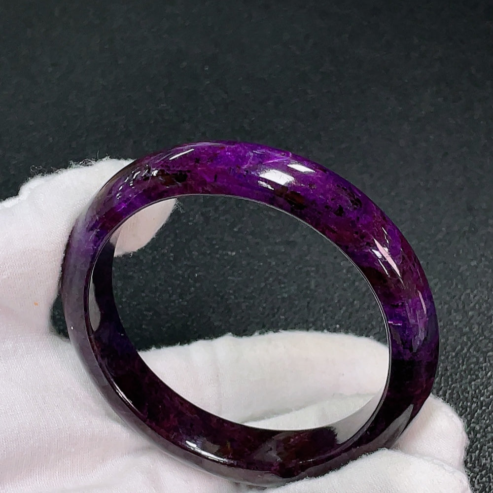 Sugilite Bracelet Purple Only with Other Mineral Components Total Weight Approx. 51.6g Size About 57.8mm (Mineral)