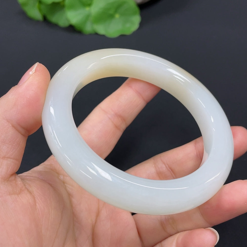 Hetian Jade Round Bracelet